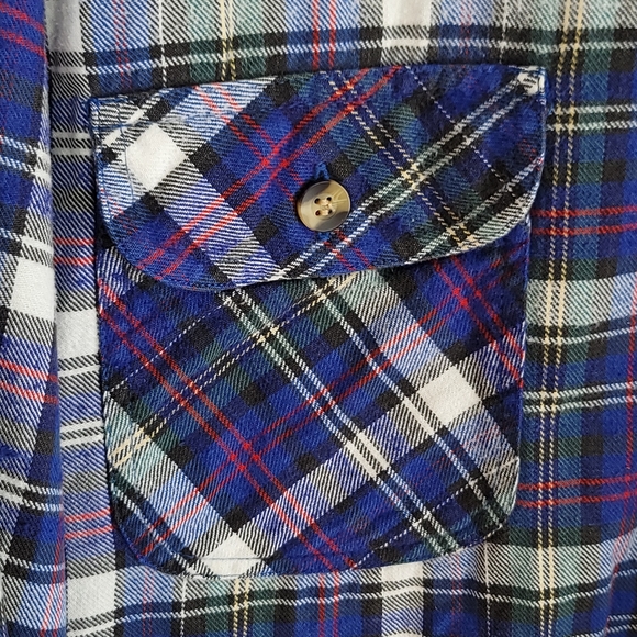 St. Johns Bay Vintage Shacket Button Down Lined Shirt Men's LT - Picture 6 of 12